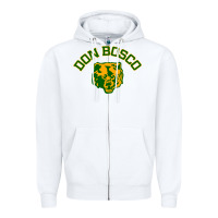 White don bosco premium t shirt Zipper Hoodie - linhVisuals