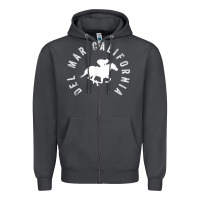 Smoke del mar california horse racing t shirt Zipper Hoodie - linhVisuals