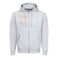 Heather Grey do i look like i fly economy   funny vintage retro premium t shirt Zipper Hoodie - linhVisuals
