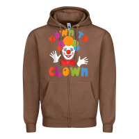 Chestnut down to clown funny circus tank top Zipper Hoodie - linhVisuals