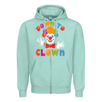 Seafoam down to clown funny circus tank top Zipper Hoodie - linhVisuals