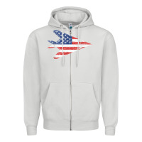 Dove Grey f 117 stealth nighthawk aircraft american flag f117 t shirt Zipper Hoodie - linhVisuals