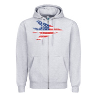 Heather Grey f 117 stealth nighthawk aircraft american flag f117 t shirt Zipper Hoodie - linhVisuals