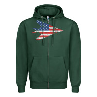 Sports Green f 117 stealth nighthawk aircraft american flag f117 t shirt Zipper Hoodie - linhVisuals