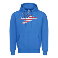 True Royal f 117 stealth nighthawk aircraft american flag f117 t shirt Zipper Hoodie - linhVisuals