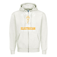 Oatmeal Heather electrician gifts for men & funny electrical design t shirt Zipper Hoodie - linhVisuals