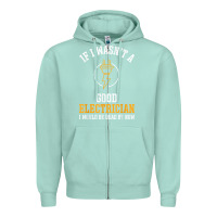 Seafoam electrician gifts for men & funny electrical design t shirt Zipper Hoodie - linhVisuals