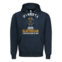 Navy electrician gifts for men & funny electrical design t shirt Zipper Hoodie - linhVisuals