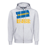 Heather Grey blockbuster be kind rewind tank top Zipper Hoodie - linhVisuals