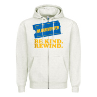 Oatmeal Heather blockbuster be kind rewind tank top Zipper Hoodie - linhVisuals