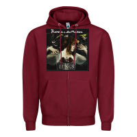 Burgundy #florence the machine (2) Zipper Hoodie - linhVisuals