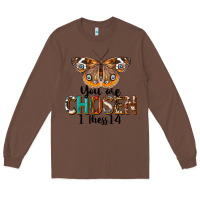 Chestnut You Are Chosen Religious Long Sleeve Tee - LillyAllenDesigns
