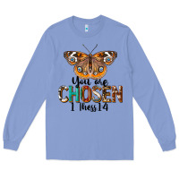 Colony Blue You Are Chosen Religious Long Sleeve Tee - LillyAllenDesigns