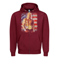 Burgundy funny boxer trump trump rocky meme t shirt Zipper Hoodie - linhVisuals