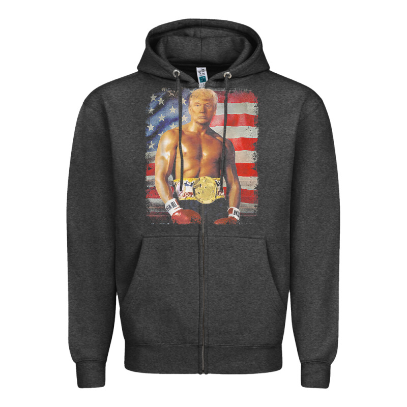 Funny Boxer Trump Trump Rocky Meme T Shirt Zipper Hoodie by linhVisuals | Teevron