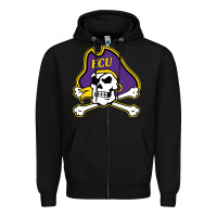 Black The east carolina pirates Zipper Hoodie - linhVisuals