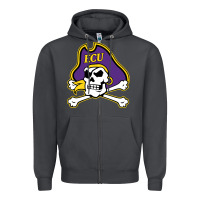Smoke The east carolina pirates Zipper Hoodie - linhVisuals