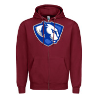 Burgundy The eastern illinois panthers Zipper Hoodie - linhVisuals