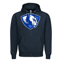 Navy The eastern illinois panthers Zipper Hoodie - linhVisuals