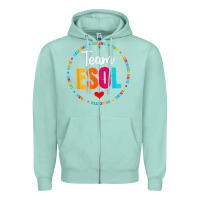 Seafoam back to school teachers crew students   team esol teacher t shirt Zipper Hoodie - linhVisuals