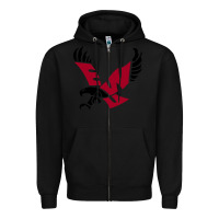 Black The eastern washington eagles Zipper Hoodie - linhVisuals