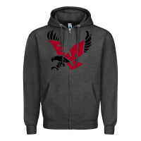 Charcoal Heather The eastern washington eagles Zipper Hoodie - linhVisuals