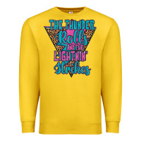 Lemon THE THUNDER ROLLS AND THE LIGHTNIN’ STRİKES Premium Sweatshirt - JahusDesignShop