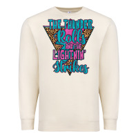 Sandshell THE THUNDER ROLLS AND THE LIGHTNIN’ STRİKES Premium Sweatshirt - JahusDesignShop