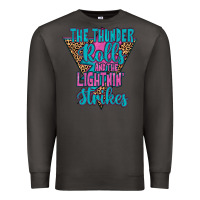 Smoke THE THUNDER ROLLS AND THE LIGHTNIN’ STRİKES Premium Sweatshirt - JahusDesignShop