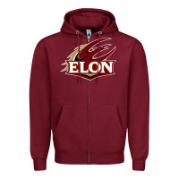 Burgundy The elon phoenix Zipper Hoodie - linhVisuals