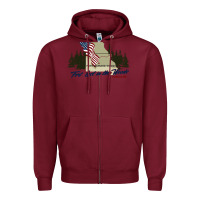Burgundy fort leonard wood fort lost in the woods missouri pullover hoodie Zipper Hoodie - linhVisuals