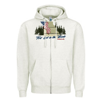 Oatmeal Heather fort leonard wood fort lost in the woods missouri pullover hoodie Zipper Hoodie - linhVisuals
