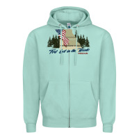 Seafoam fort leonard wood fort lost in the woods missouri pullover hoodie Zipper Hoodie - linhVisuals
