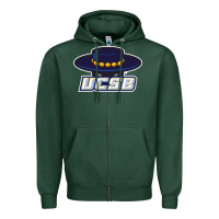 Sports Green The uc santa barbara gauchos Zipper Hoodie - linhVisuals