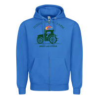True Royal diddly squat farm green, tractor tee for farmer t shirt Zipper Hoodie - linhVisuals