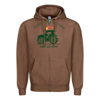 Chestnut diddly squat farm green, tractor tee for farmer t shirt Zipper Hoodie - linhVisuals