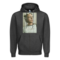 Charcoal Heather hbo curb your enthusiasm larry david men's and women's t shirt Zipper Hoodie - linhVisuals