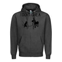 Charcoal Heather i don't give a rats ass, funny, jokes, sarcastic sayings t shirt Zipper Hoodie - linhVisuals