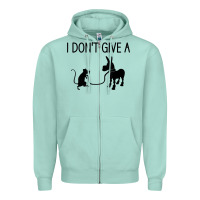 Seafoam i don't give a rats ass, funny, jokes, sarcastic sayings t shirt Zipper Hoodie - linhVisuals