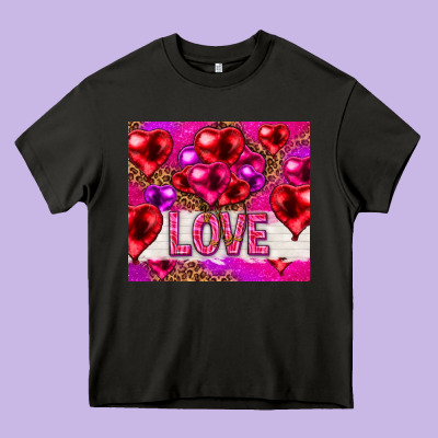 Love Heart Shaped Balloons Tumbler Hjf Heavy Core Tee Designed By Howdyjamesfarm