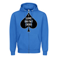 True Royal i love big fat cocks queen of spades t shirt Zipper Hoodie - linhVisuals