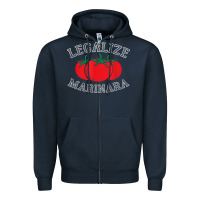 Navy legalize marinara food gift tshirt Zipper Hoodie - linhVisuals