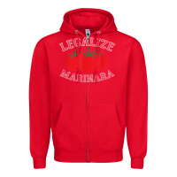 Red legalize marinara food gift tshirt Zipper Hoodie - linhVisuals