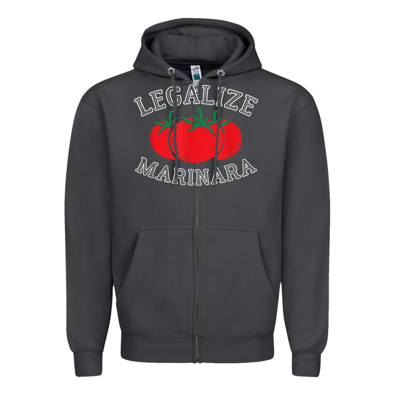 Legalize Marinara Food Gift Tshirt Zipper Hoodie by linhVisuals | Teevron