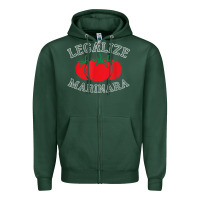 Sports Green legalize marinara food gift tshirt Zipper Hoodie - linhVisuals