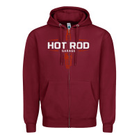 Burgundy hot rod garage custom retro classic car spark plug t shirt Zipper Hoodie - linhVisuals