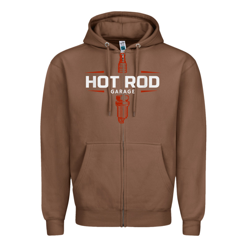 Hot Rod Garage Custom Retro Classic Car Spark Plug T Shirt Zipper Hoodie by linhVisuals | Teevron