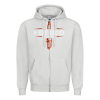 Dove Grey hot rod garage custom retro classic car spark plug t shirt Zipper Hoodie - linhVisuals