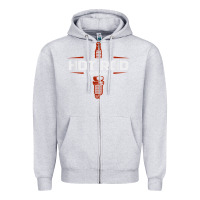 Heather Grey hot rod garage custom retro classic car spark plug t shirt Zipper Hoodie - linhVisuals