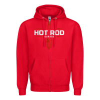 Red hot rod garage custom retro classic car spark plug t shirt Zipper Hoodie - linhVisuals